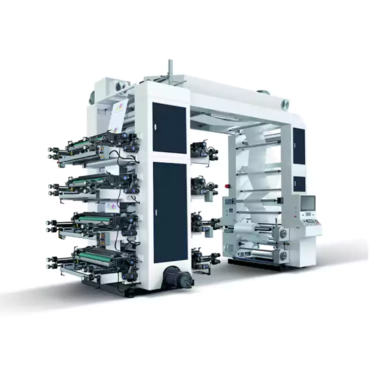 Машина за флексо штампање папирних кеса у 8 боја