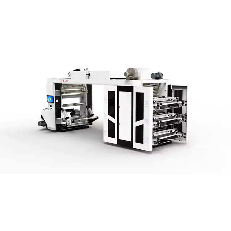 Флексографски штампач велике брзине у више боја, машина за штампање у облику пластичне кесе